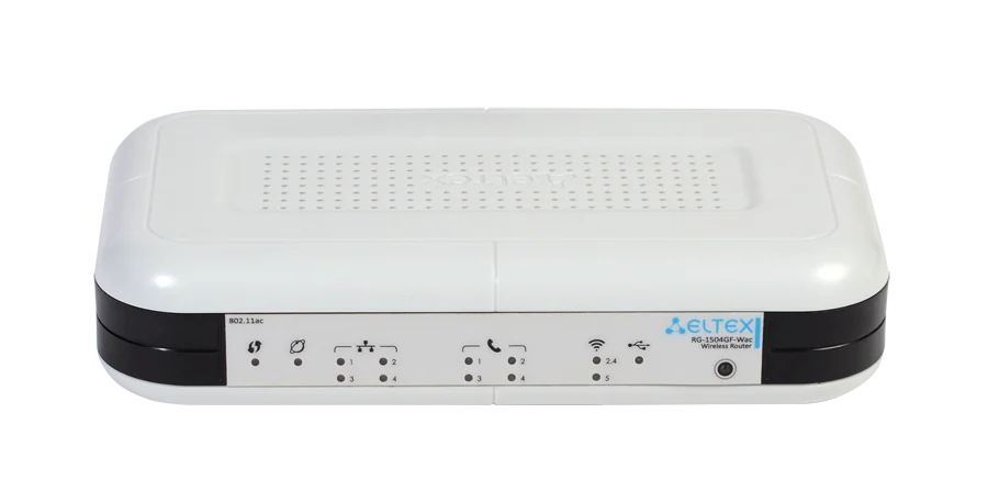 Абонентский VoIP-шлюз со встроенным роутером RG-1504GF-WAC